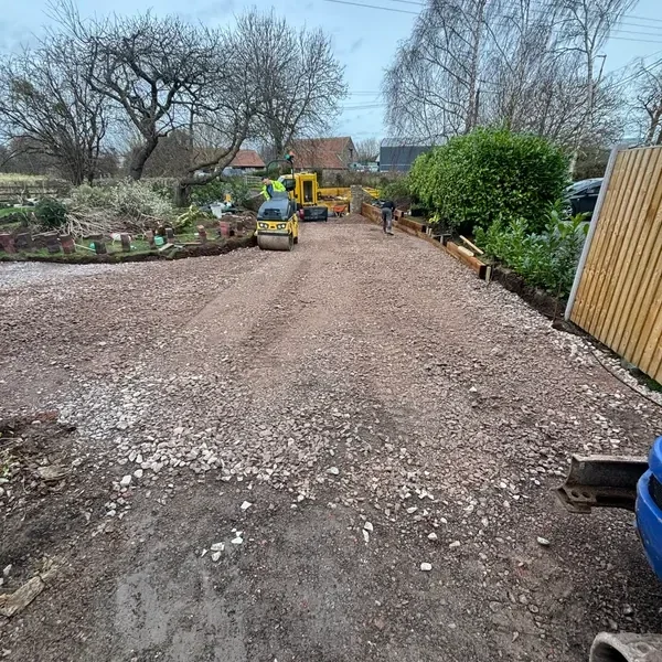 Garden excavated, ready for its sub-base