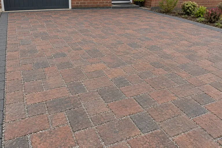 Permeable brindle blocks, illustration of block paving