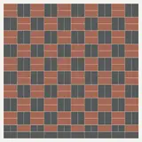 Contrasting basketweave Contrasting basketweave