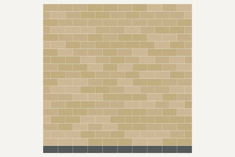 Stretcher bond, laying diagram of block paving