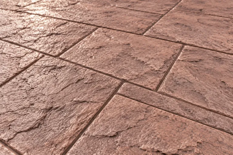 Champagne pink, illustration of imprinted concrete