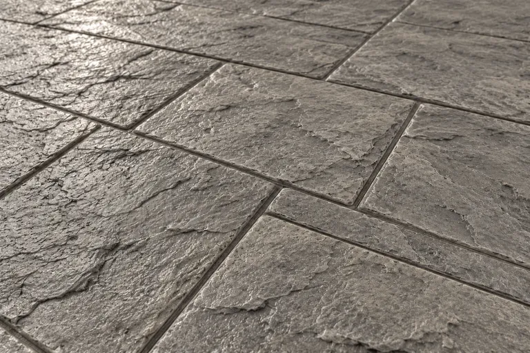 Platinum grey, illustration of imprinted concrete
