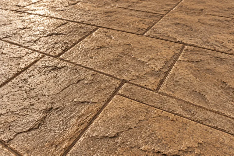 Rustic sandstone, illustration of imprinted concrete
