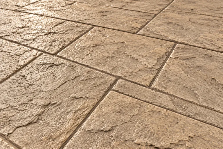 Sandstone buff, illustration of imprinted concrete