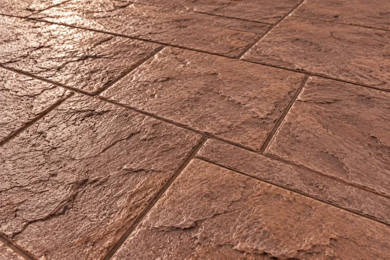 Terracotta, illustration of imprinted concrete