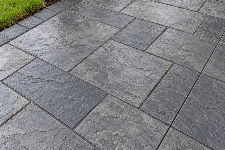 Ashlar slate, illustration of imprinted concrete