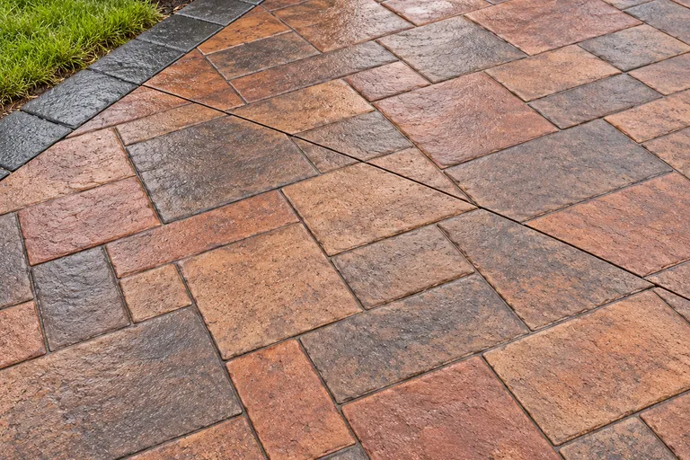 La Habra ashlar, illustration of imprinted concrete