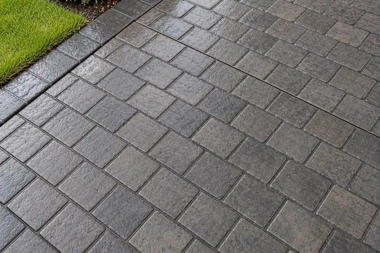 London cobble, illustration of imprinted concrete