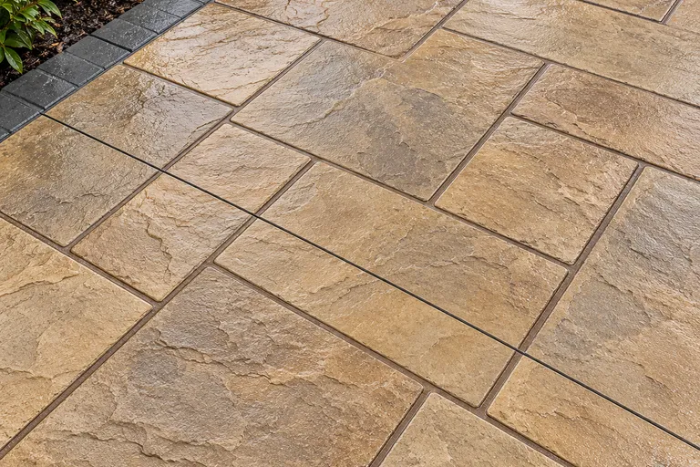 York stone, illustration of imprinted concrete