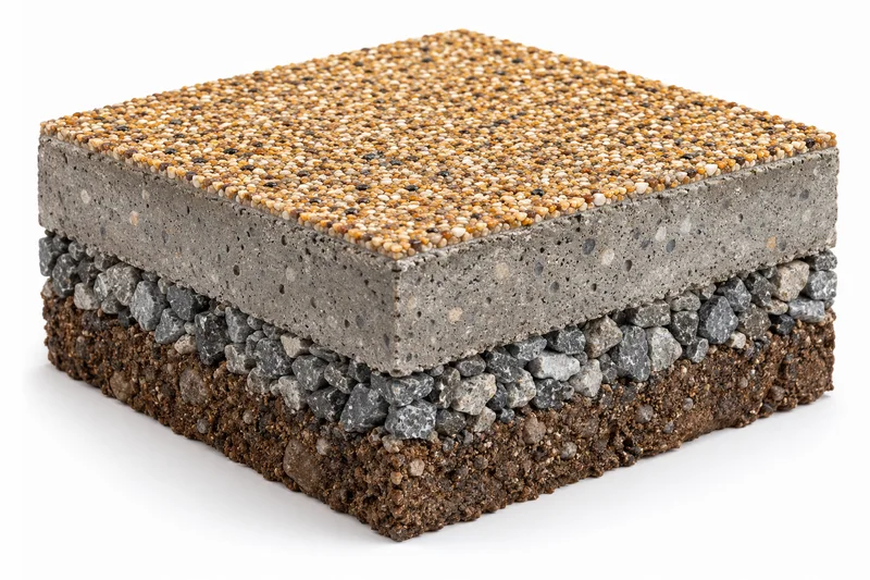 Resin bonded, illustration of the layers
