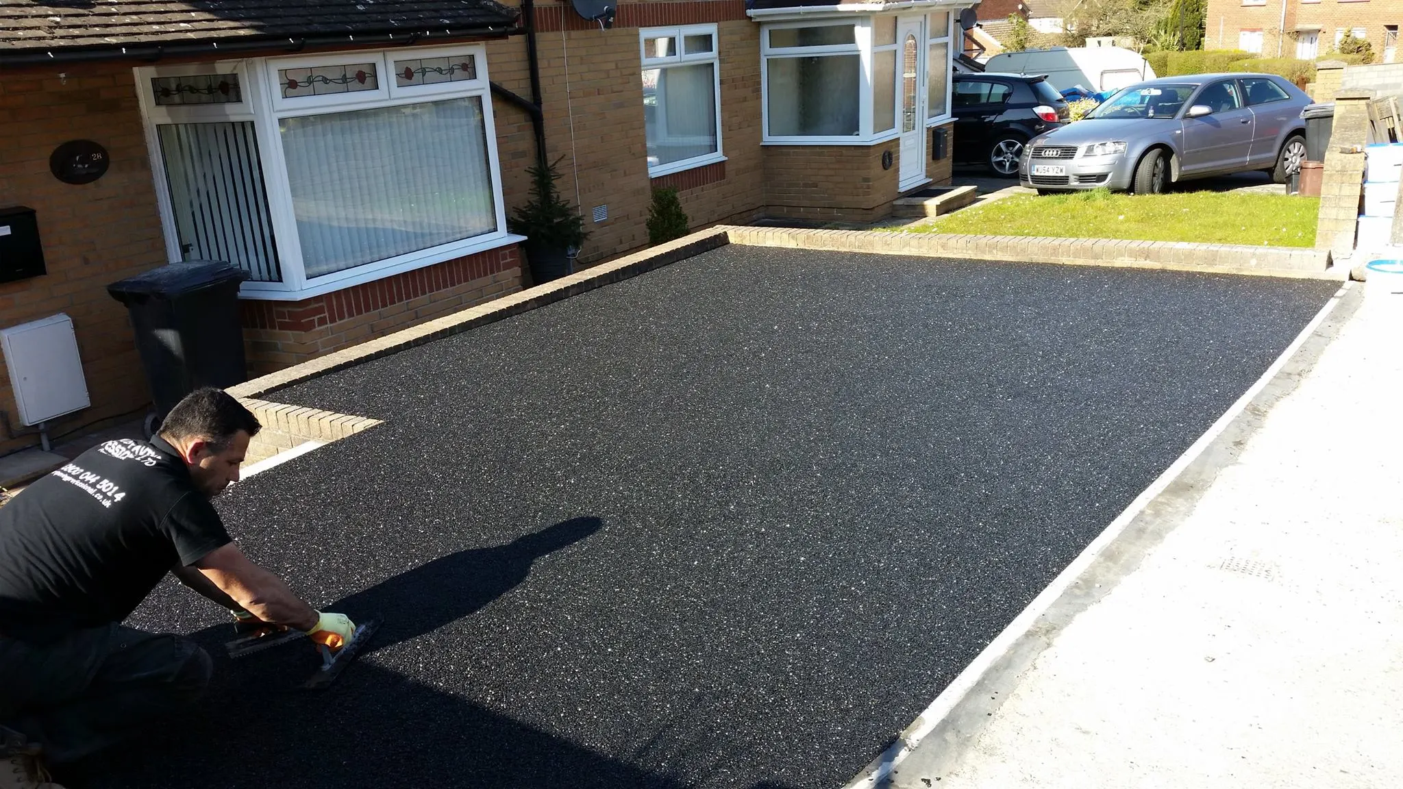 Resin bound driveway installation in Kingswood by Smart Paving Bristol