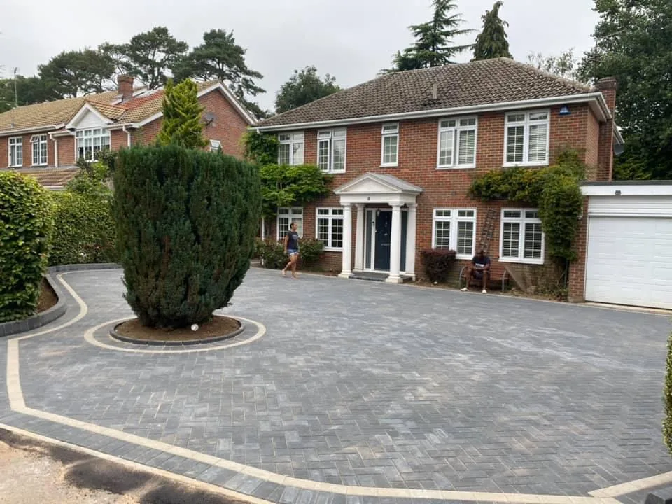 block paving project Bristol before and after