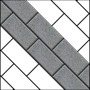 stretcher bond 45 degree block paving pattern