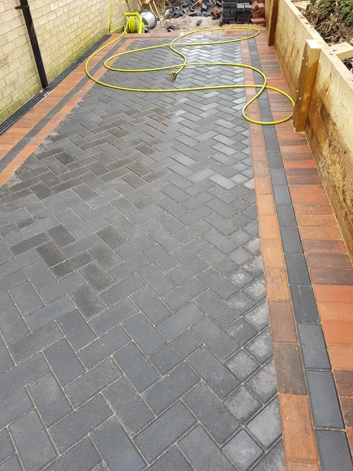 block paving completed project rear Bristol