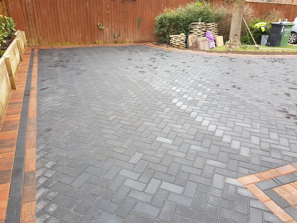 block paving herringbone driveway Bristol