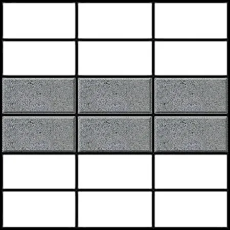 stack bond 90 degree block paving pattern