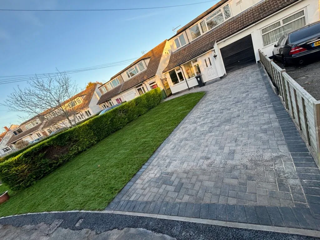 block paving residential project Bristol