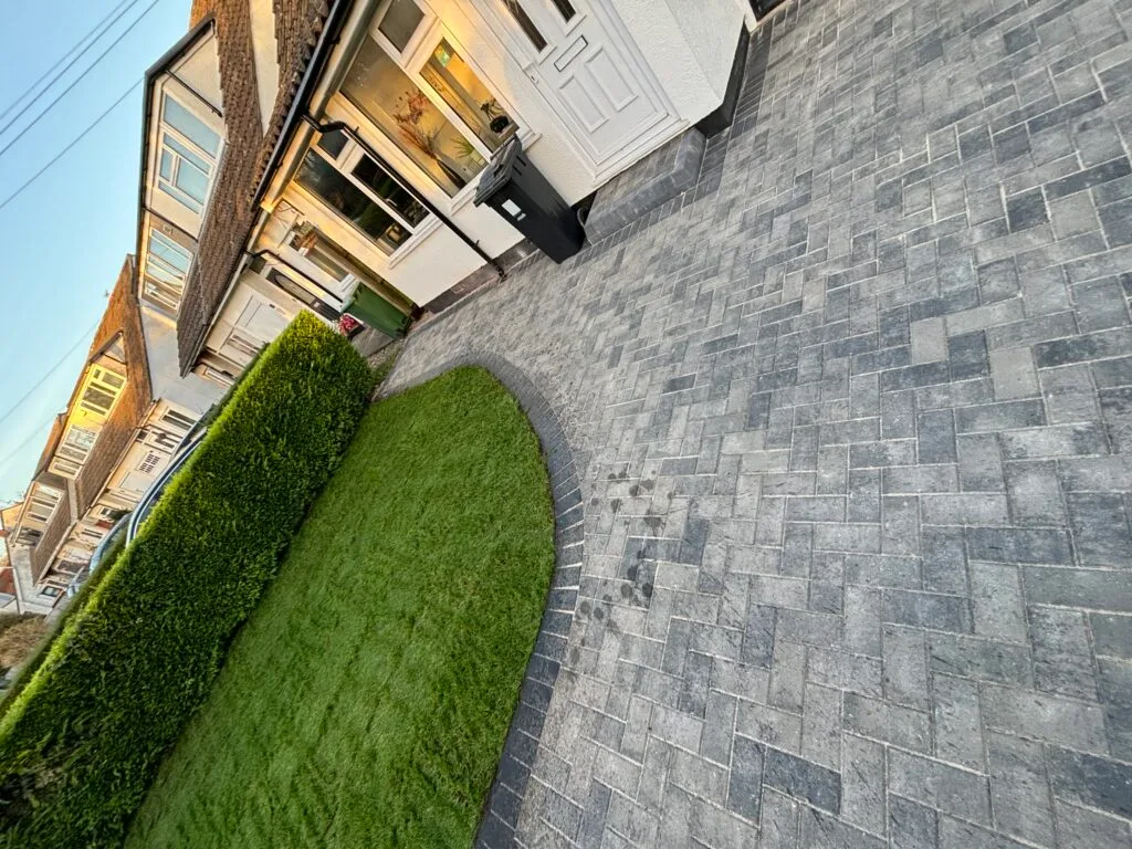 block paving patio Bristol project