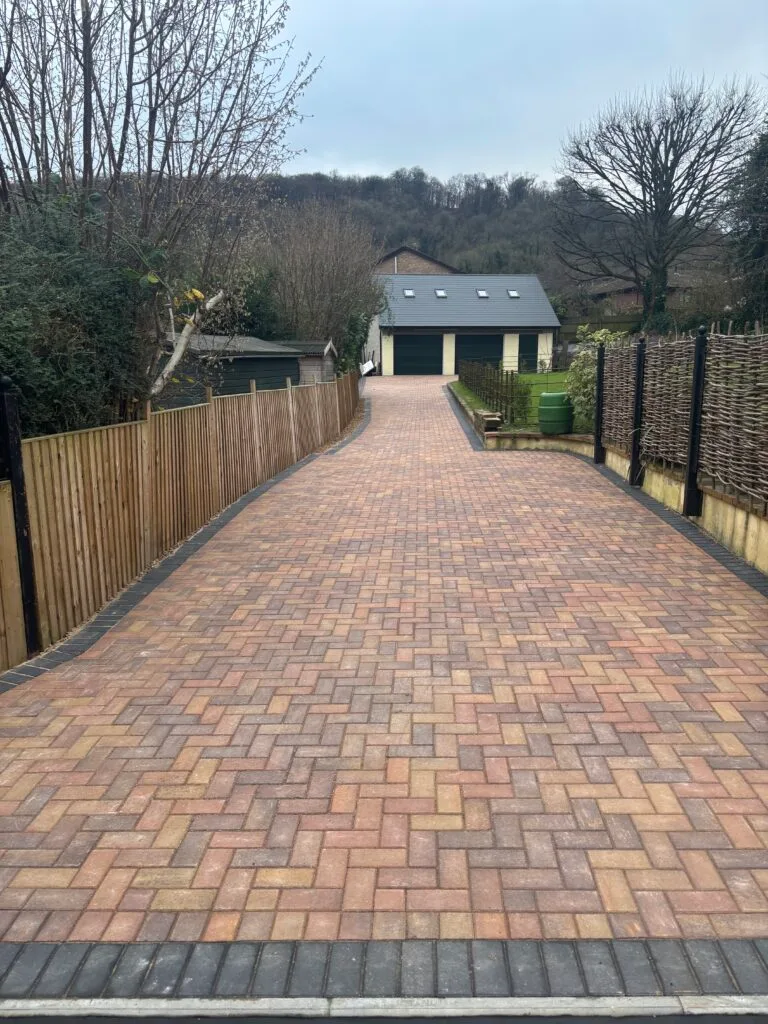block paving driveway corner detail Bristol