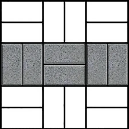 basket weave block paving pattern